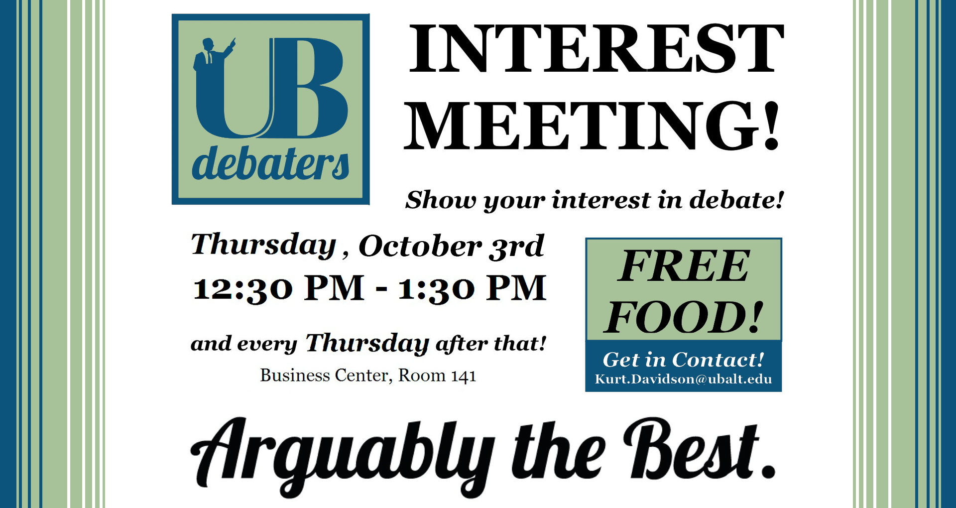 UB Debaters Interest Meeting